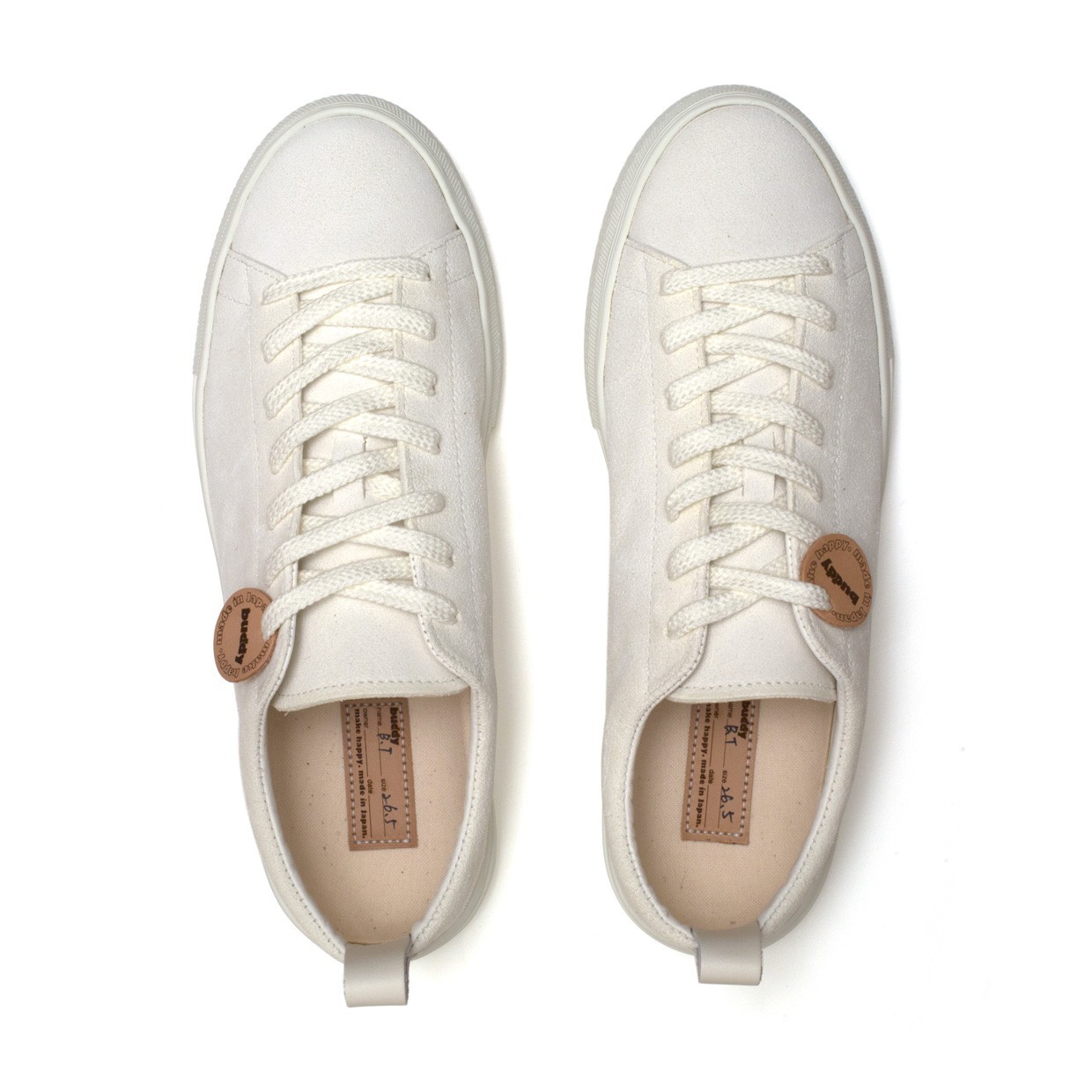 Bull Terrier Low Chubby Suede Blanc