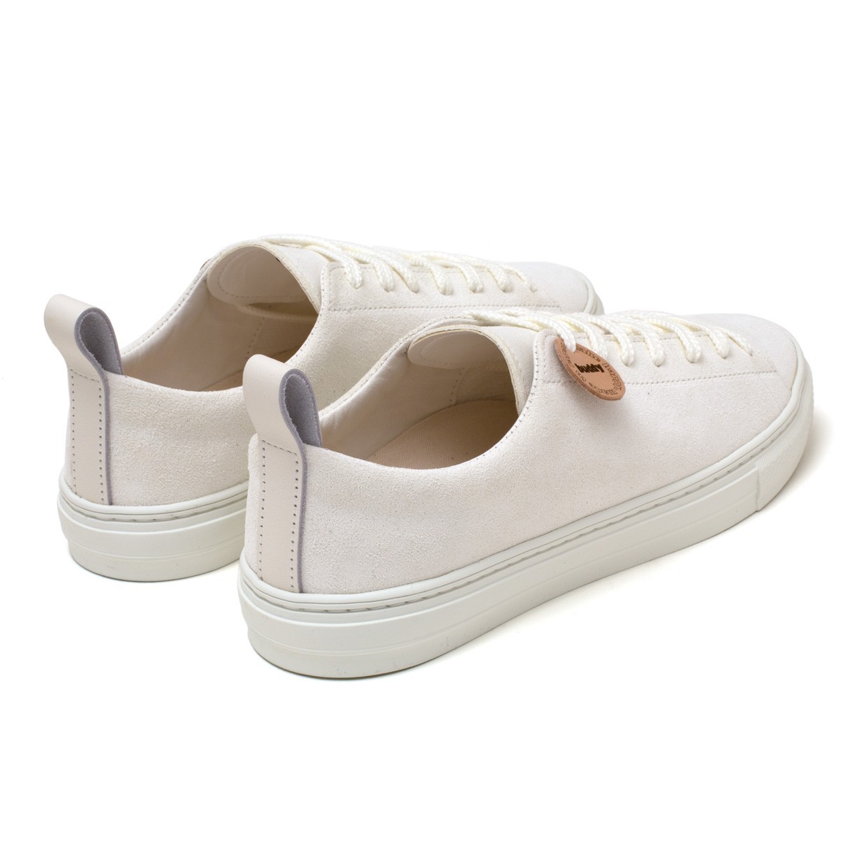 Bull Terrier Low Chubby Suede Blanc