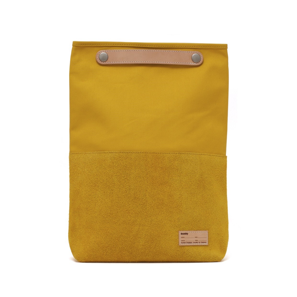 Lead Clutch Bag Moustard S | buddy make happy made in Japan